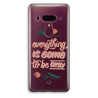 Optimistic flower girl: HTC U12+ Transparant Hoesje