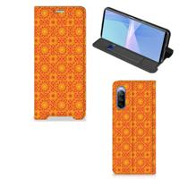 Sony Xperia 10 III | Hoesje met Magneet | Batik Oranje
