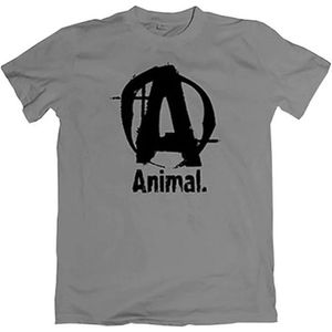 Animal Basic Logo T-Shirt Grijs