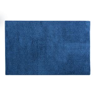 MSV Badkamerkleedje/badmat tapijt voor de vloer - donkerblauw - 40 x 60 cm   -