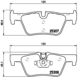 Remmenset, remschijf BREMBO, Remschijftype: Binnen geventileerd, Inbouwplaats: Achteras: , u.a. für BMW