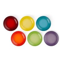 Le Creuset Regenboog Ontbijtborden Ø 22 cm - 6 st. - thumbnail