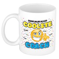 Cadeau mok voor coach - grappig - keramiek - 300 ml - coolste coach - thumbnail