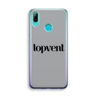 Topvent Grijs Zwart: Huawei P Smart (2019) Transparant Hoesje