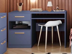 Bureau LILAS 1 porte 1 tiroir verbleekt blauw