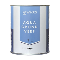 Wikro Aqua Grondverf - Grijs - 1ltr