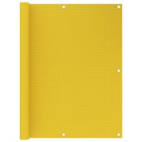 VidaXL Balkonscherm 120x600 cm hdpe geel