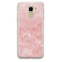 Roze marmer: Samsung Galaxy J6 (2018) Transparant Hoesje