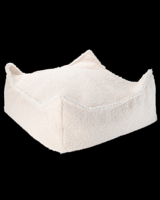 Poef Vierkant Cream White