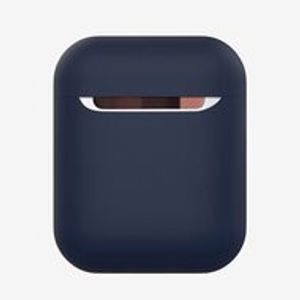 AirPods 1/2 hoesje Liquid series - Siliconen - Donker blauw - Schokbestendig