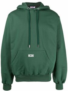 GCDS hoodie à plaque logo - Vert
