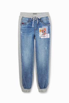Denim joggingbroek Mickey Mouse - BLUE - XL