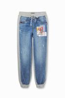 Denim joggingbroek Mickey Mouse - BLUE - XL