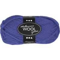 Creativ Company Melbourne wolgaren, l: 92 m, blauw, 50 gr/ 1 bol Creativ Company Melbourne wolgaren, l: 92 m, blauw, 50 gr/ 1 bol