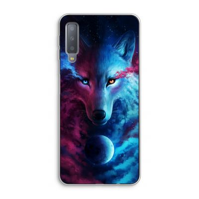 Where Light And Dark Meet: Samsung Galaxy A7 (2018) Transparant Hoesje