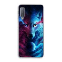 Where Light And Dark Meet: Samsung Galaxy A7 (2018) Transparant Hoesje