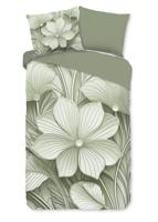 Good Morning Dekbedovertrek "" - Groen - (140x200/220 cm) - Katoen