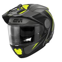 GIVI X.27 Tourer Graphic Mat, Systeemhelm, Titanium-Geel