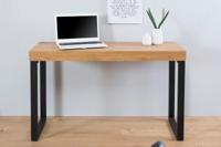 Design console OAK DESK 120cm eiken vintage metalen frame bureau - 38429