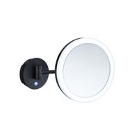 Smedbo Vergrootspiegel Draaibaar Met Dual-LED Diamater 20 cm Messing En Acrylglas Zwart Smedbo Smedbo Vergrootspiegel Draaibaar Met Dual-LED Diamater 20 cm Messing En Acrylglas Zwart Smedbo
