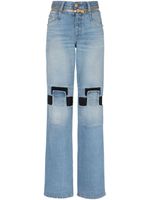 Balmain jean droit à taille basse - Bleu - thumbnail