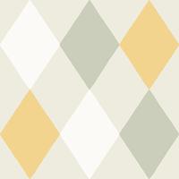 Dutch Wallcoverings Langtan - Kalas Green/Yellw/White - Groen/Geel/Wit