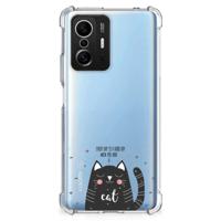 Xiaomi 11T | 11T Pro Stevig | Bumper Hoesje | Cat Good Day
