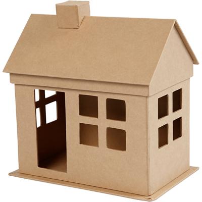 Creativ Company Huis, h: 23 cm, d: 14,5 cm, l: 22,5 cm, 1 stuk