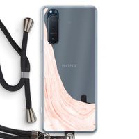 Peach bath: Sony Xperia 5 II Transparant Hoesje met koord