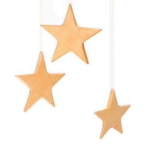 Kerstboomversiering sterren, 3 stuks Maat: Ø 8 cm
