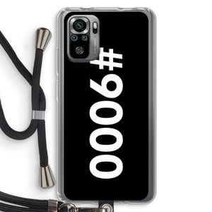 #9000: Xiaomi Redmi Note 10S Transparant Hoesje met koord