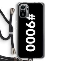 #9000: Xiaomi Redmi Note 10S Transparant Hoesje met koord #9000: Xiaomi Redmi Note 10S Transparant Hoesje met koord