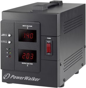 PowerWalker AVR 2000/SIV spanningregelaar 2 AC-uitgang(en) 230 V Zwart