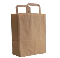 Draagtassen bruin kraft 44/17x48cm 150st