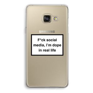 I'm dope: Samsung A3 (2017) Transparant Hoesje