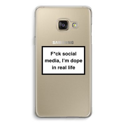 I'm dope: Samsung A3 (2017) Transparant Hoesje