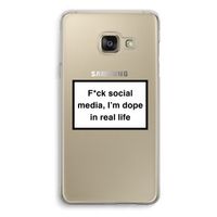 I'm dope: Samsung A3 (2017) Transparant Hoesje I'm dope: Samsung A3 (2017) Transparant Hoesje