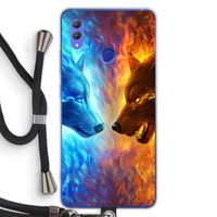 Fire & Ice: Honor Note 10 Transparant Hoesje met koord