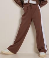 wide fit broek met streep wide fit broek met streep