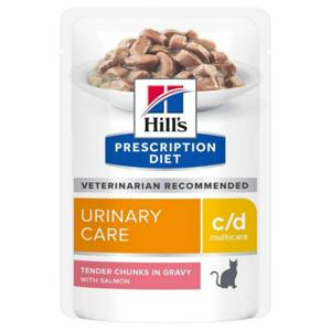 Hill's Pet Prescription Diet c/d Multicare Feline Tender Chunks in Gravy with Salmon 85 g