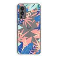 Tropisch: OnePlus Nord 2 5G Transparant Hoesje Tropisch: OnePlus Nord 2 5G Transparant Hoesje
