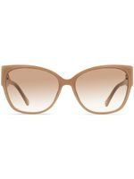 Jimmy Choo Eyewear lunettes de soleil Shay à monture oversize - Tons neutres