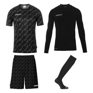 Uhlsport Progressive Keeperstenue Pack Kids Zwart