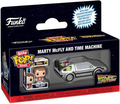 Back to the Future Funko Bitty Pop! Rides: Marty McFly and Time Machine