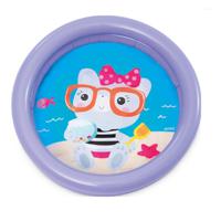 Intex peuter/kinder opblaas zwembad - lila paars - 61 cm - thumbnail