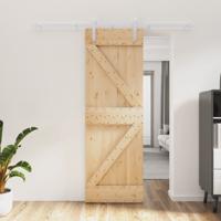 Schuifdeur met beslag 70x210 cm massief grenenhout