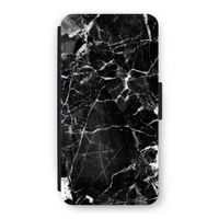 Zwart Marmer 2: iPhone 12 Flip Hoesje