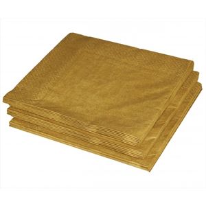 Gouden lunch servetten 100x stuks   -