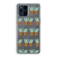Sansevieria: Oppo Find X3 Transparant Hoesje