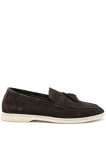 Scarosso tassel-detail suede loafers - Marron